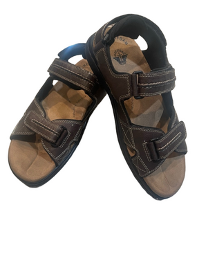 Dockers Brown Double-Strap Open-Toe Sandals